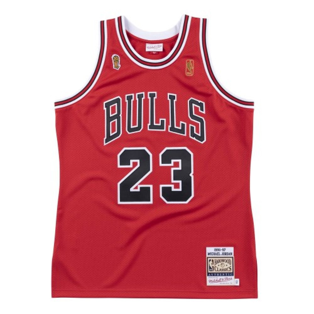 Men's Chicago Bulls Michael Jordan #23 Throwback Red 1996-97 Hardwood Classics Player Jersey-Pro Kit Vault | Brand New 26/27 Sports Jerseys